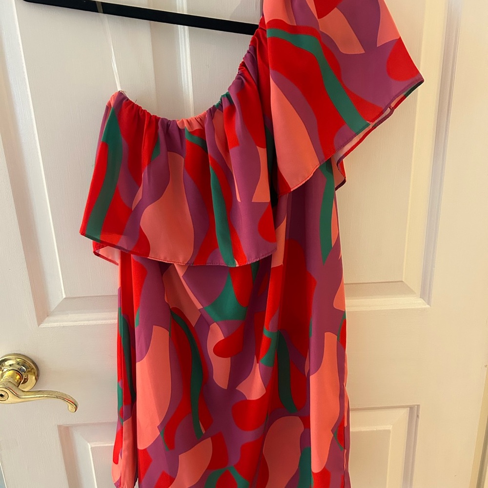 Tyche Colorful Abstract Mini Dress